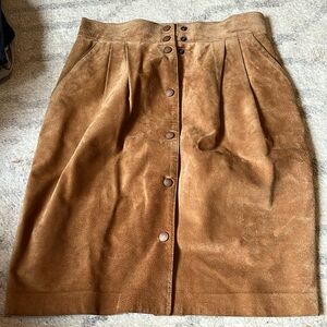 Vintage Danier Suede Leather Skirt